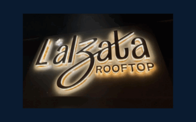 [Enseigne lumineuse ] Graphic Tomasi illumine l’ambiance de L’alzata Rooftop